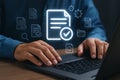 Document management system automation workflow efficiency digital transformation process optimization solution file Royalty Free Stock Photo