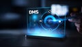 Document Management System DMS with Access Control and Workflow Automation on Digital Interface Royalty Free Stock Photo