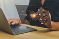 Document Management System DMS, online documentation database and process automation to efficiently manage files, knowledge and Royalty Free Stock Photo