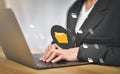 Document Management System DMS, online documentation database and process automation to efficiently manage files, knowledge and Royalty Free Stock Photo
