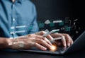 Document Management System, online documentation database and process automation to efficiently manage files, knowledge and Royalty Free Stock Photo