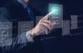 Document Management System, online documentation database and process automation to efficiently manage files, knowledge and Royalty Free Stock Photo