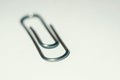 Document mounting tool. Paper clip on a white background isolated