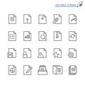 Document outline icon set