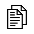 Document pages icon flat vector illustration design