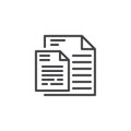 Document Pages outline icon