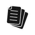 Document paper icon isolated flat style design Royalty Free Stock Photo