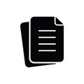 Document paper icon isolated vector illustration Royalty Free Stock Photo