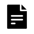 Document paper icon Royalty Free Stock Photo