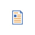 Document paper outline icon. isolated note paper icon in thin line style for graphic and web design. Simple flat symbol Pixel Perf Royalty Free Stock Photo
