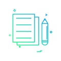 Document pencil icon vector design Royalty Free Stock Photo