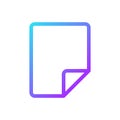 Document pixel perfect gradient linear ui icon Royalty Free Stock Photo