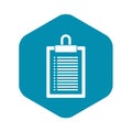 Document plan icon, simple style Royalty Free Stock Photo