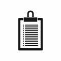 Document plan icon, simple style Royalty Free Stock Photo