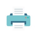 Document Printer Icon for Office Use Royalty Free Stock Photo