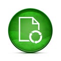 Document process Help icon on classy splash green round button illustration