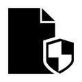 Document protection glyphs icon