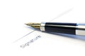 A document ready for signature Royalty Free Stock Photo