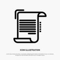 Document, Report, Note, Paper, Guidelines Vector Line Icon