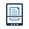 Document, scan icon. Simple editable vector design isolated on a white background