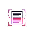 document scan icon on white