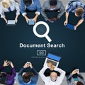 Document Search Finding Forms Inspect Letters Concept Royalty Free Stock Photo