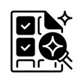 Document Search Line Icon, Outline Symbol for File Lookup, Data Retrieval, Information Analysis, Record Tracking, and Content Royalty Free Stock Photo