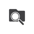 Document search vector icon