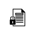 document, security icon. Element of gdpr icon for mobile concept and web apps.Detailed document, security icon can be used for web Royalty Free Stock Photo