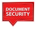 Document Security misty rose pink banner button