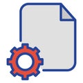 Document setting Isolated Vector icon which can easily modify or edit Royalty Free Stock Photo