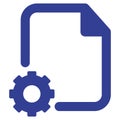 Document setting Isolated Vector icon which can easily modify or edit Royalty Free Stock Photo