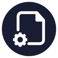 Document setting Isolated Vector icon which can easily modify or edit Royalty Free Stock Photo