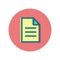 A document sheet icon illustration.. Vector illustration decorative design Royalty Free Stock Photo