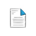 document sheet icon. Vector illustration decorative design Royalty Free Stock Photo