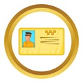 Document taxi driver icon