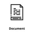 Document line icon