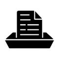 Document Tray Desktop Stationery Icon Royalty Free Stock Photo
