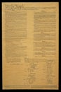 Document of U.S. Constitution Royalty Free Stock Photo