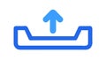 Document upload icon vector for sending files to cloud storage, vector design Generative AI Royalty Free Stock Photo