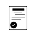 Document vector icon which can easily modify or edit. Royalty Free Stock Photo