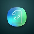 Document verification app icon Royalty Free Stock Photo