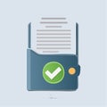 Document Verification and Approval Symbol Royalty Free Stock Photo