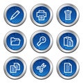 Document web icons Royalty Free Stock Photo