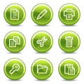 Document web icons Royalty Free Stock Photo