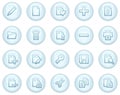 Document web icons Royalty Free Stock Photo