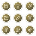 Document web icons set 1 Royalty Free Stock Photo