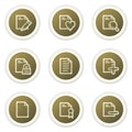 Document web icons set 2 Royalty Free Stock Photo