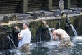 Documentary editorial image. Holy Spring Water Tirta Empul Hindu Temple , Bali Indonesia