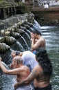 Documentary editorial image. Holy Spring Water Tirta Empul Hindu Temple , Bali Indonesia